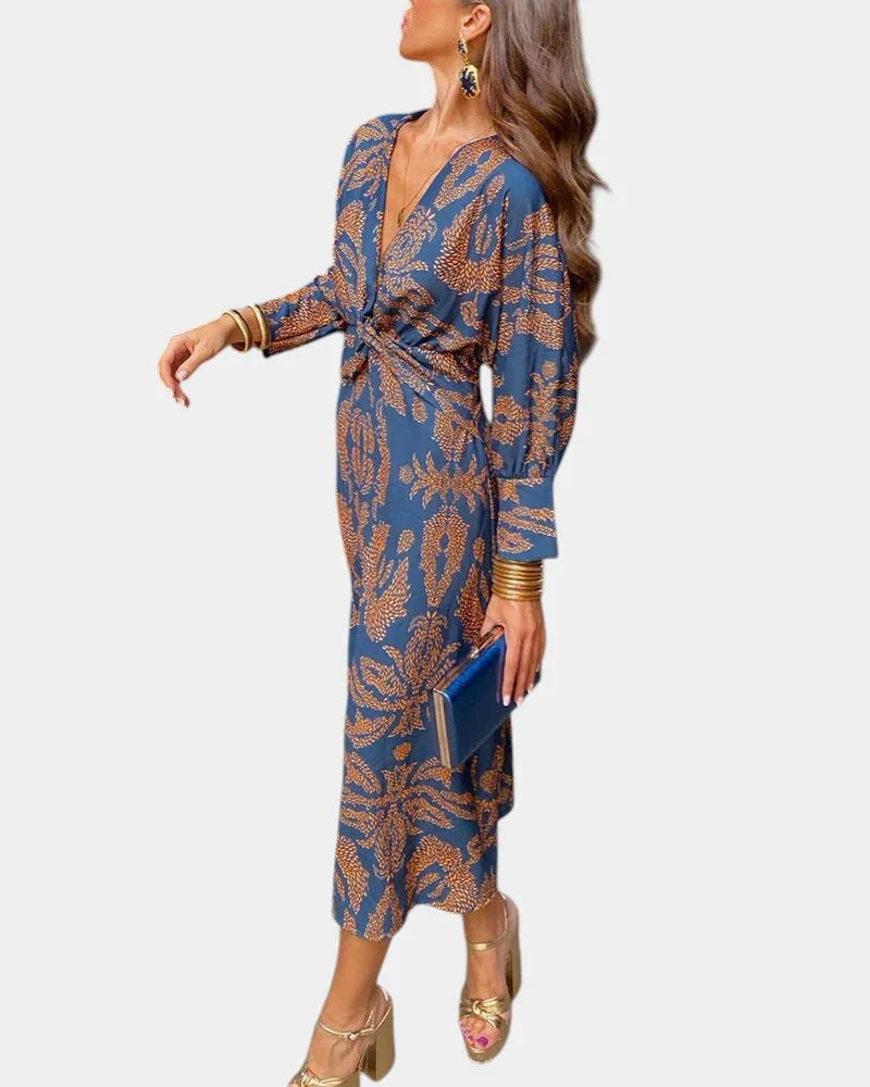 Eve | Elegant kjole med tidløst print