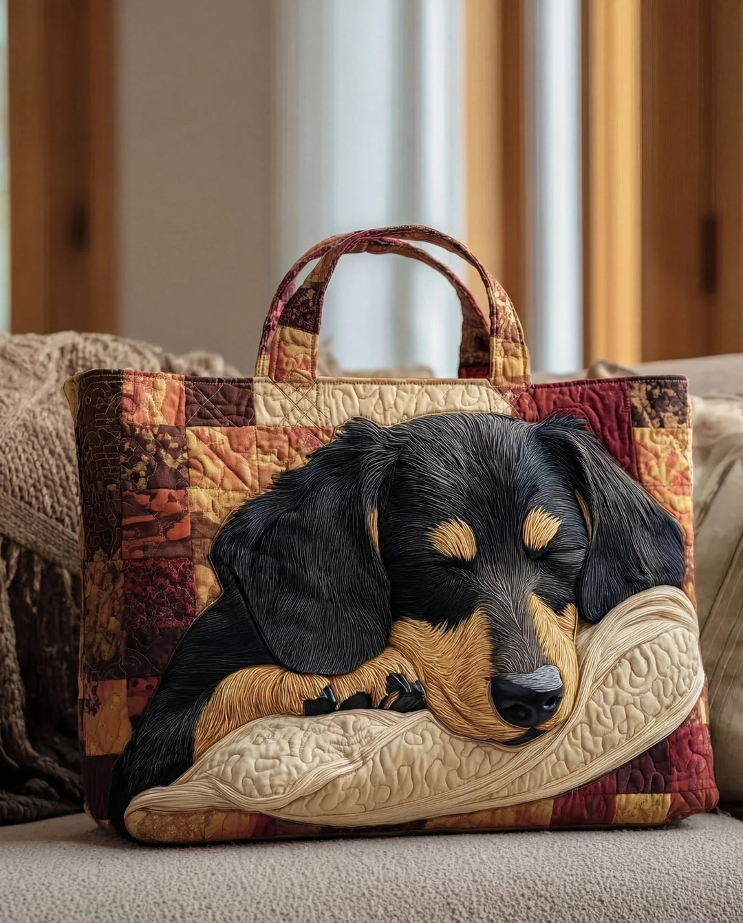 Håndlavet taske "Gravhund"