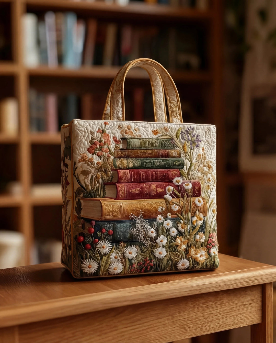 Håndlavet håndtaske "Blomstermønster"