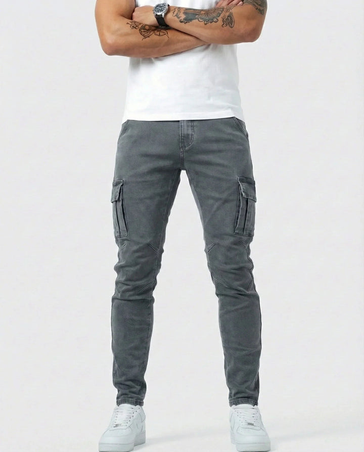 Jean | Elastiske cargobukser
