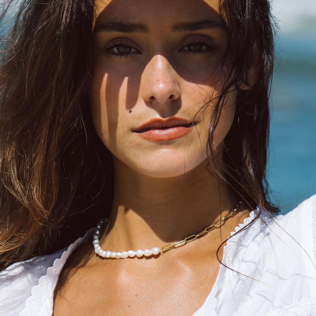 Coline | Halskæde i guld og perler