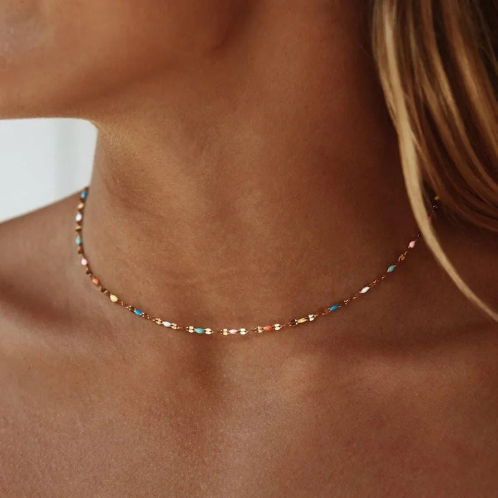 Noémie | Fin choker Colorburst